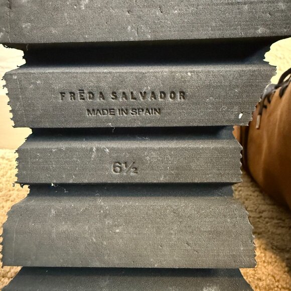 Freda Salvador Billie Platform Suede Combat Boots (size 6.5) + FS bag - Picture 7 of 8